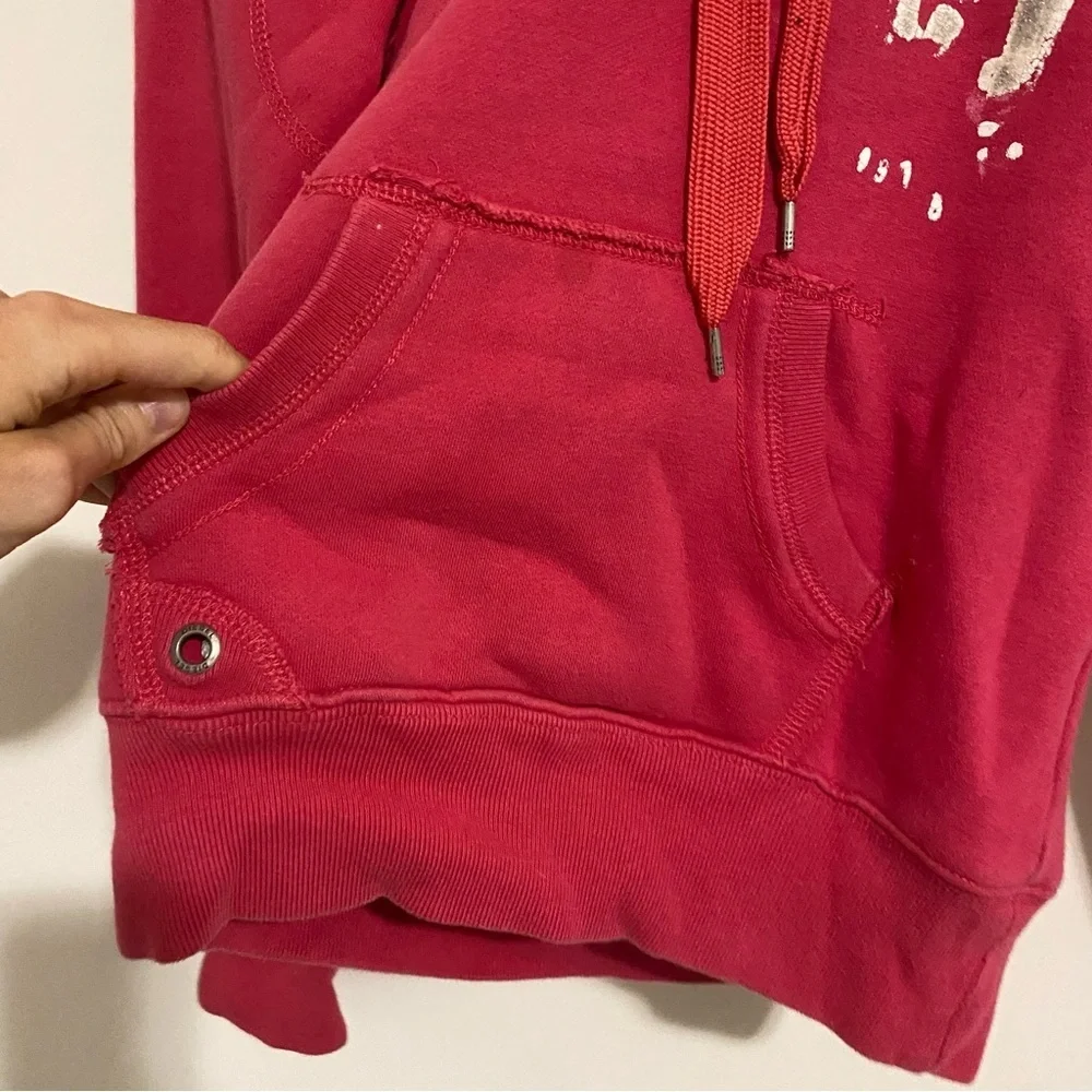 Vintage Diesel Hot Pink Logo Hoodie size Small - Picture 5 of 9